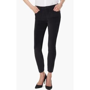 NYDJ Women’s High Waisted Ami Stretch Skinny Leg Velvet Ankle Pants Size 0 Black
